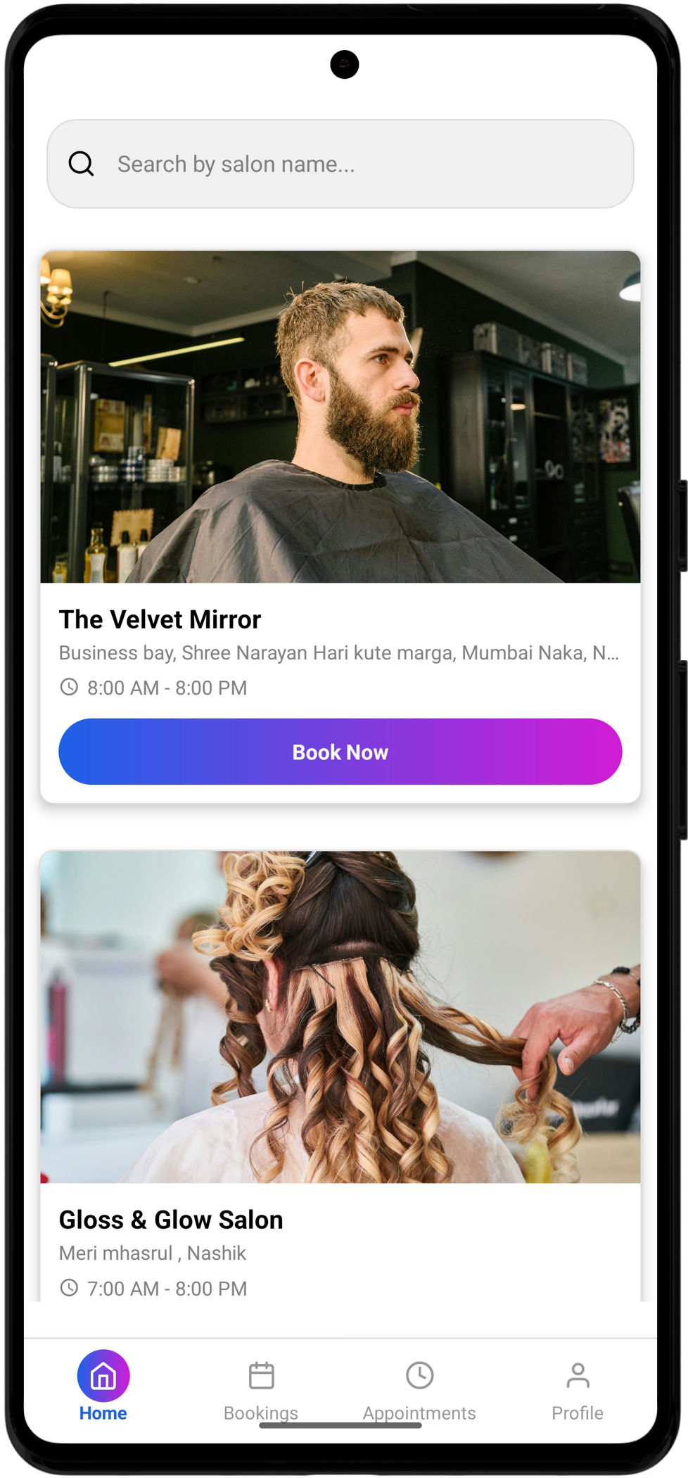 Trimbell App Interface